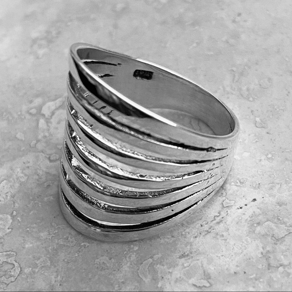 Sterling Silver Statement Ring, Boho Ring, Silver Ring - Picture 8 of 9